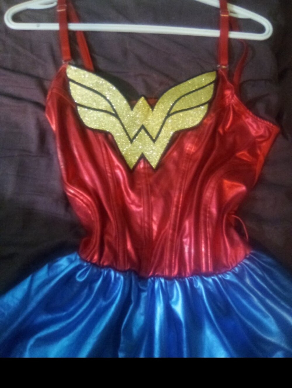 Womens Wonder Woman Costume Dress Adult Size Small Medium DC Comics Sexy Cosplay - Picture 3 of 5